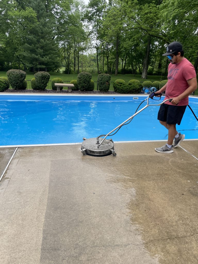 Pool Deck Cleaning and Power Washing